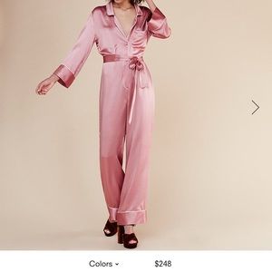 Reformation pink jumpsuit